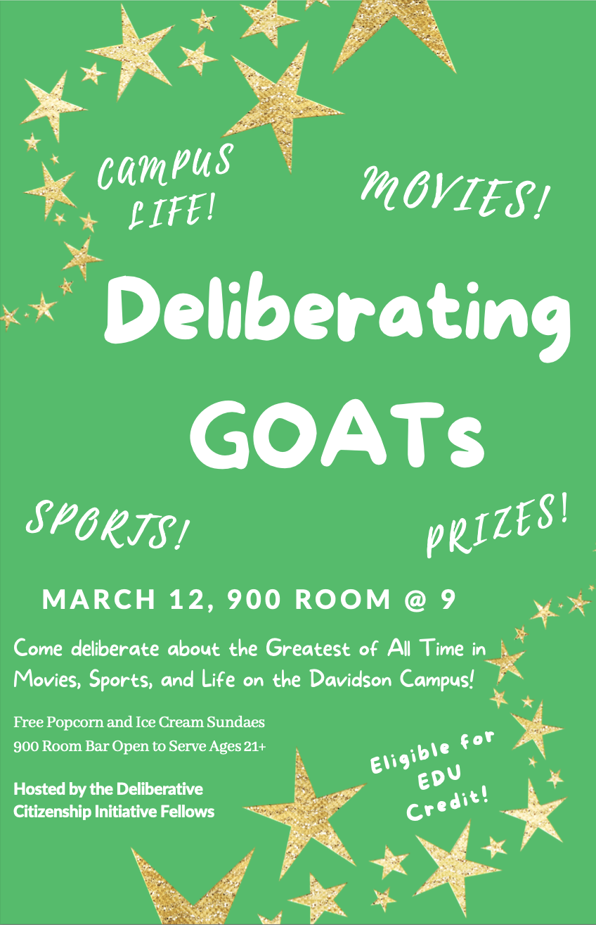 DCI Deliberating GOATs poster